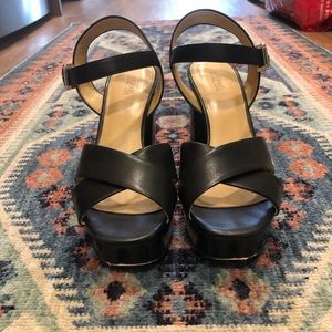 Michael Kors Platform Heeled Sandals Size 8